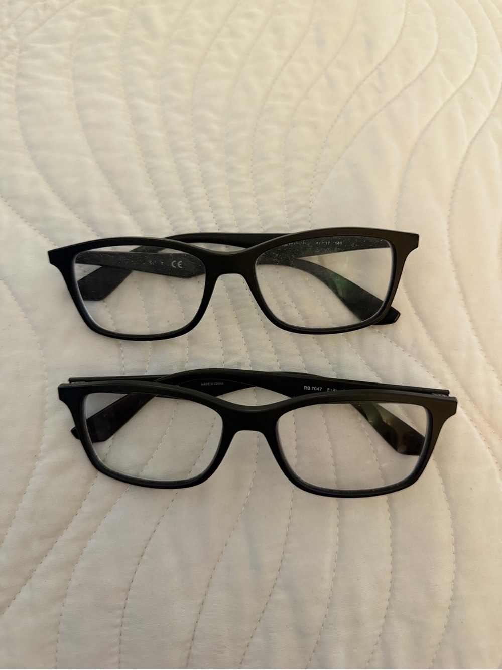 Classic Black Rectangular Ray Ban Prescription Glasses Frames